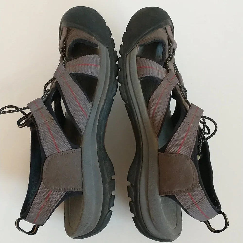 Keen Venice H2 Sandal, Men Size 8.5, Euro 41, Gray And Orange, Waterproof, Hike‎